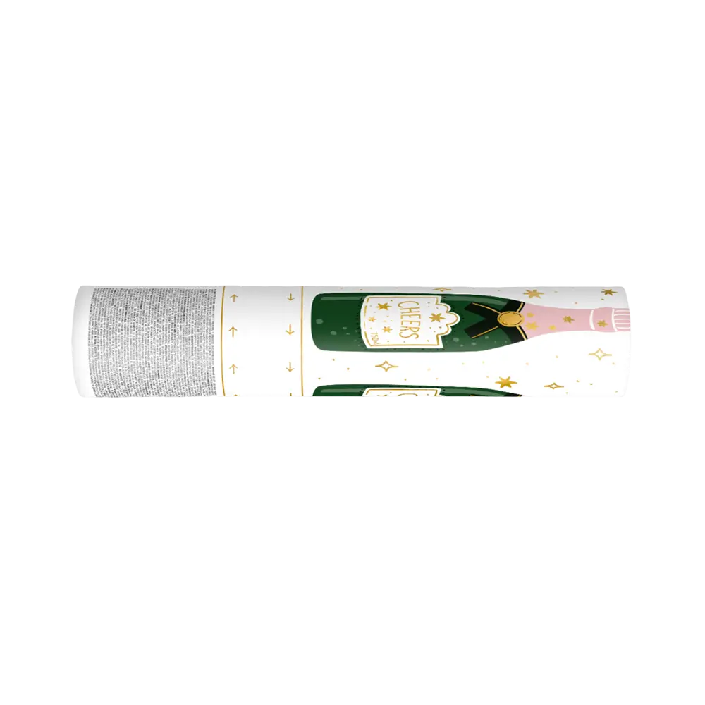 Canon à confettis - Étoiles dorées biodégradables - 20 cm