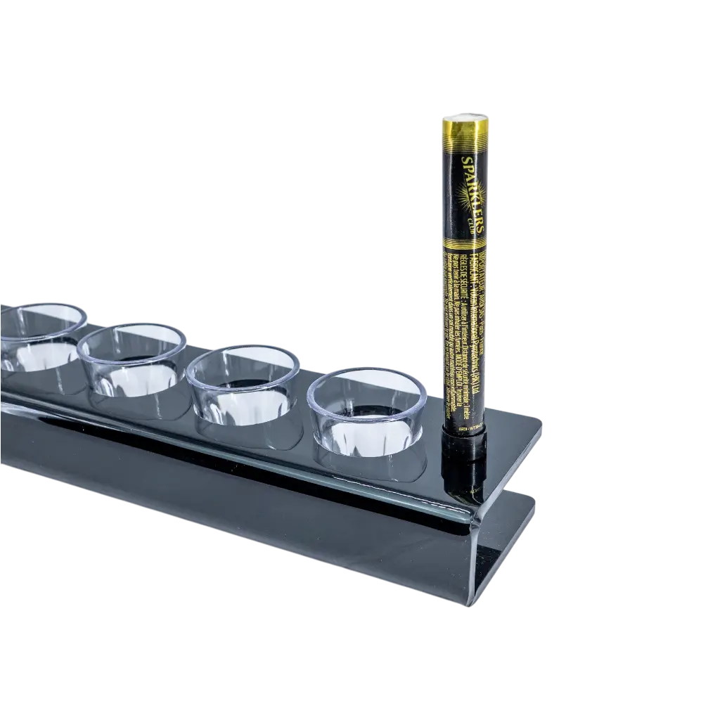 Plateau Noir pour Verre à Shooter 