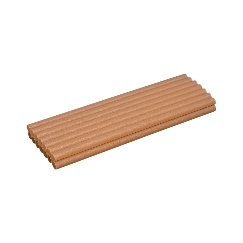 Paille Cocktail en Fibre Végétale 20cm ø8mm 100% Biodégradable (lot de 250)