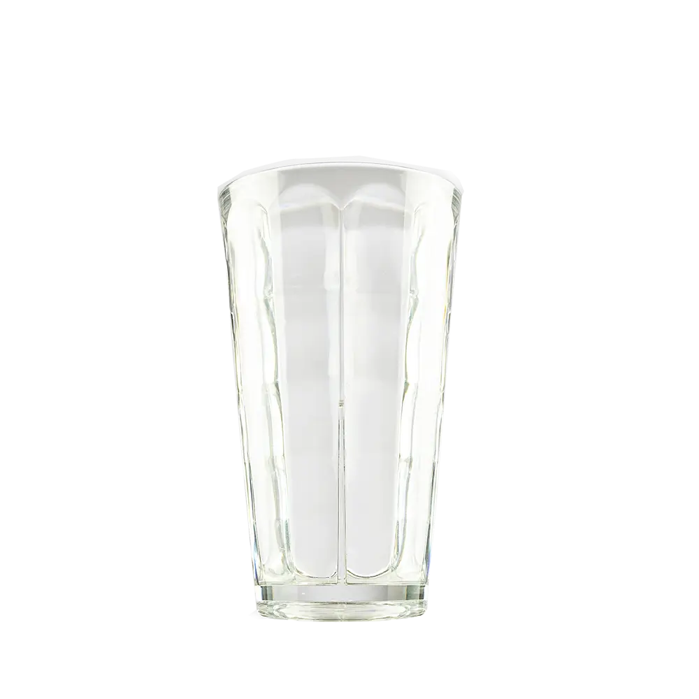 Verre à bière, eau et cocktail Optic Square incassable en Ecozen - 34 cl