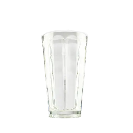 Verre à bière, eau et cocktail "Optic Square" incassable en Ecozen - 34 cl