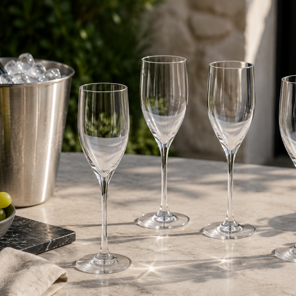 Verre flûte à champagne Vénus incassable en Ecozen - 17 cl
