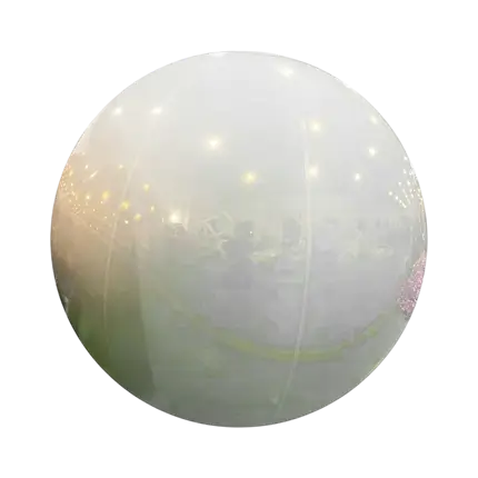 Boule Miroir Gonflable Blanche 60cm – Déco Réutilisable 