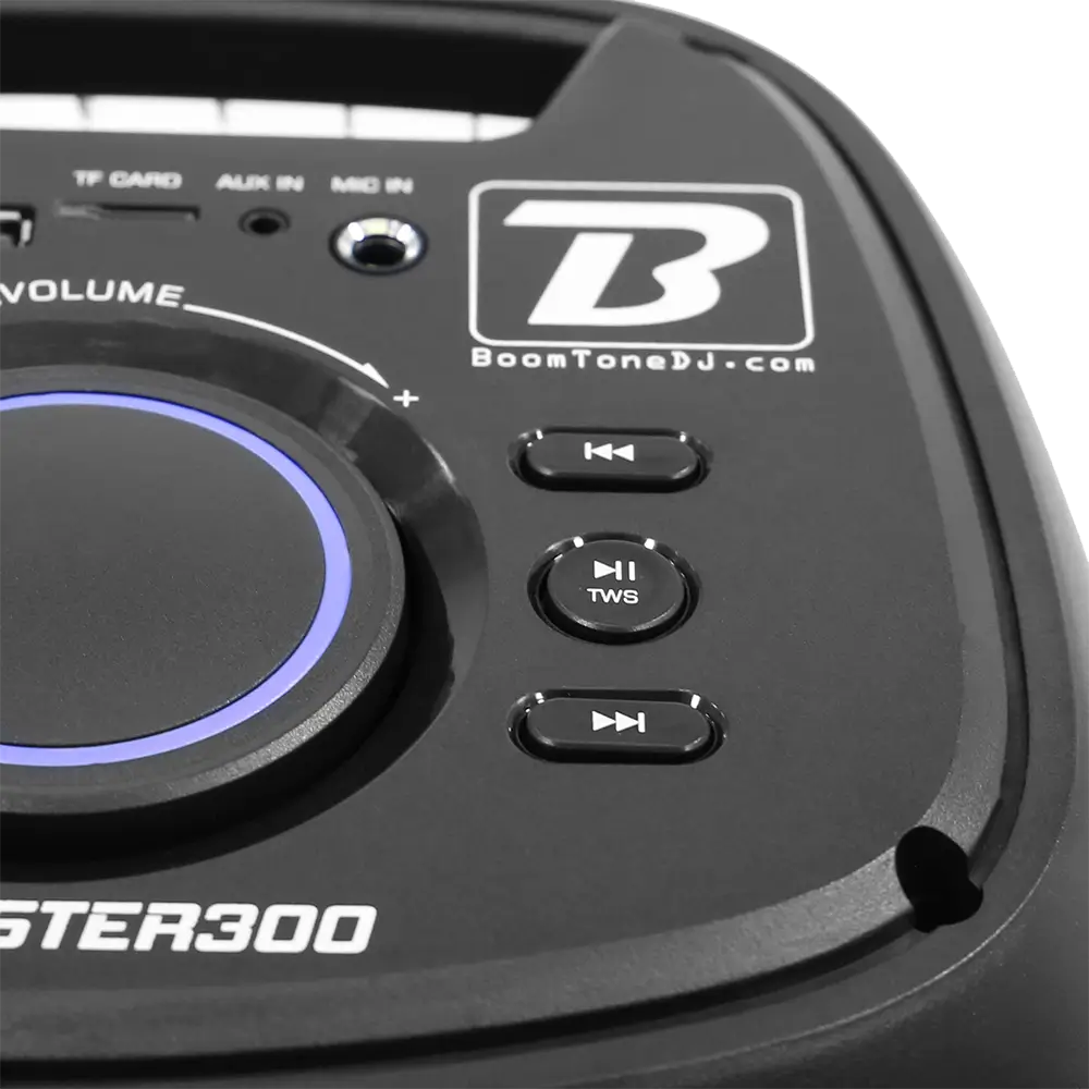 Enceinte portable sur batterie &#39;BOOMaster 300&#39; – 250W avec Bluetooth, LED