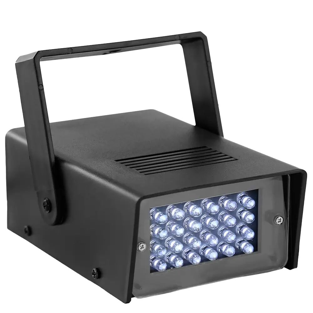 Stroboscope LED FLASHLED-MINI – 24 LED blanches, vitesse réglable