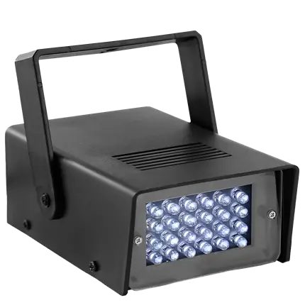 Stroboscope LED "FLASHLED-MINI" – 24 LED blanches, vitesse réglable