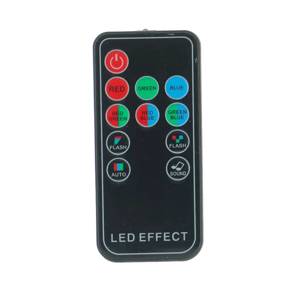 Jeu de lumière LED Color Ball – RGB 9W, 82 lentilles, télécommande incluse