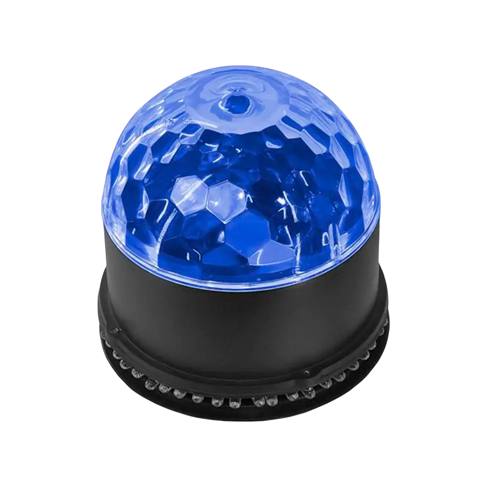 Jeu de lumière LED SunBall – 48 LED RGB, effets Soleil et boule disco, modes auto et audio