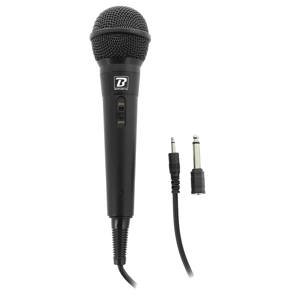 Microphone dynamique MIC10 – cardioïde, câble 3m, mini-jack + adaptateur 6,35?mm