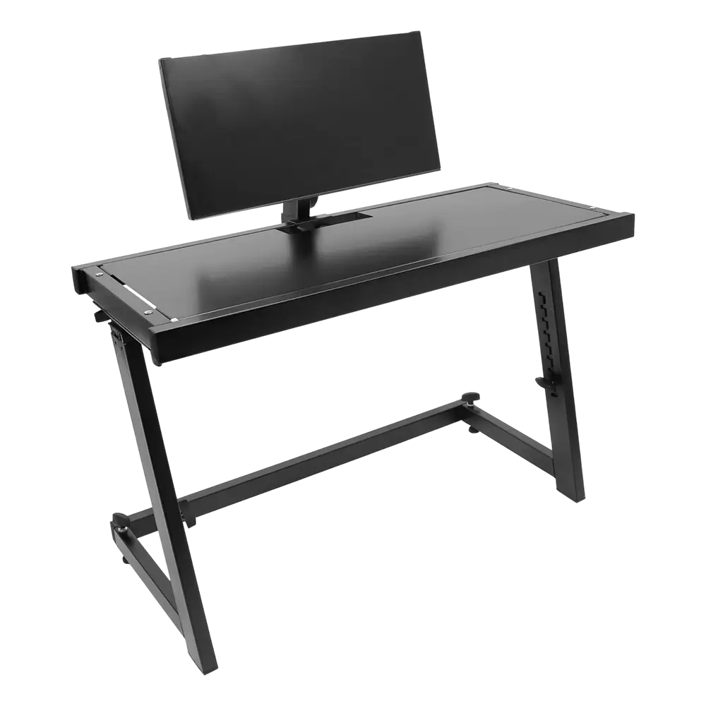 Stand DJ STATION – hauteur réglable 68–92cm, tablette PC intégrée