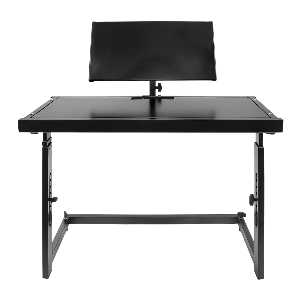 Stand DJ STATION – hauteur réglable 68–92cm, tablette PC intégrée