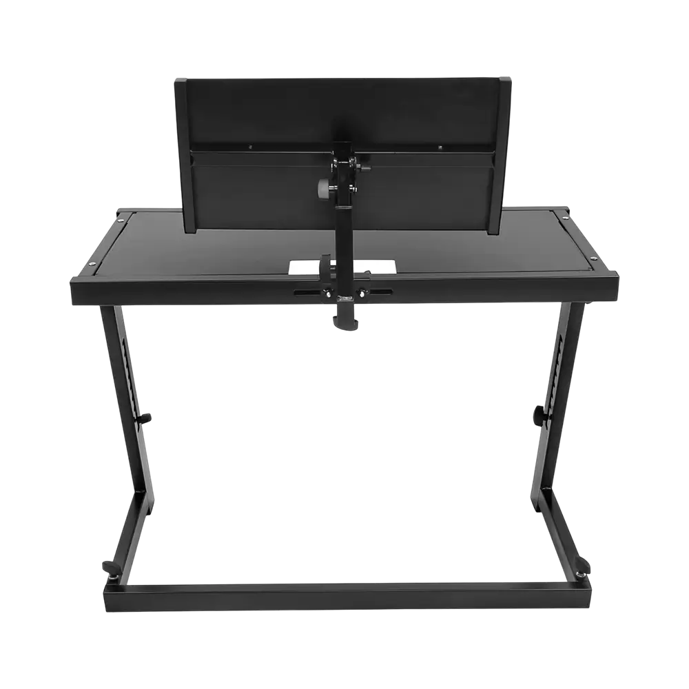 Stand DJ STATION – hauteur réglable 68–92cm, tablette PC intégrée