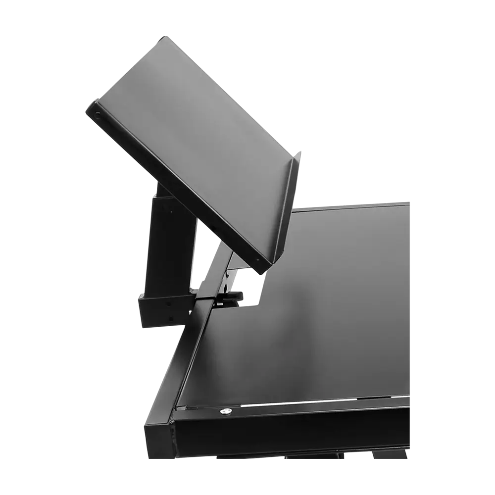 Stand DJ STATION – hauteur réglable 68–92cm, tablette PC intégrée
