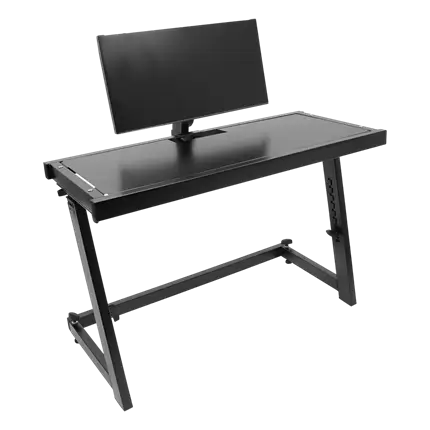 Stand "DJ STATION" – hauteur réglable 68–92cm, tablette PC intégrée