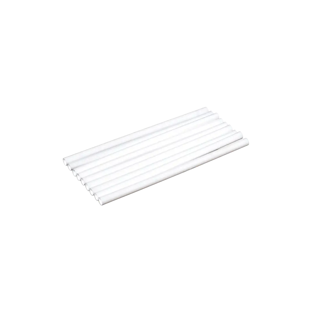 Paille Cocktail Small en PP blanc recyclable 15cm ø 8mm – Certifiée alimentaire et réutilisable (Lot de 250)