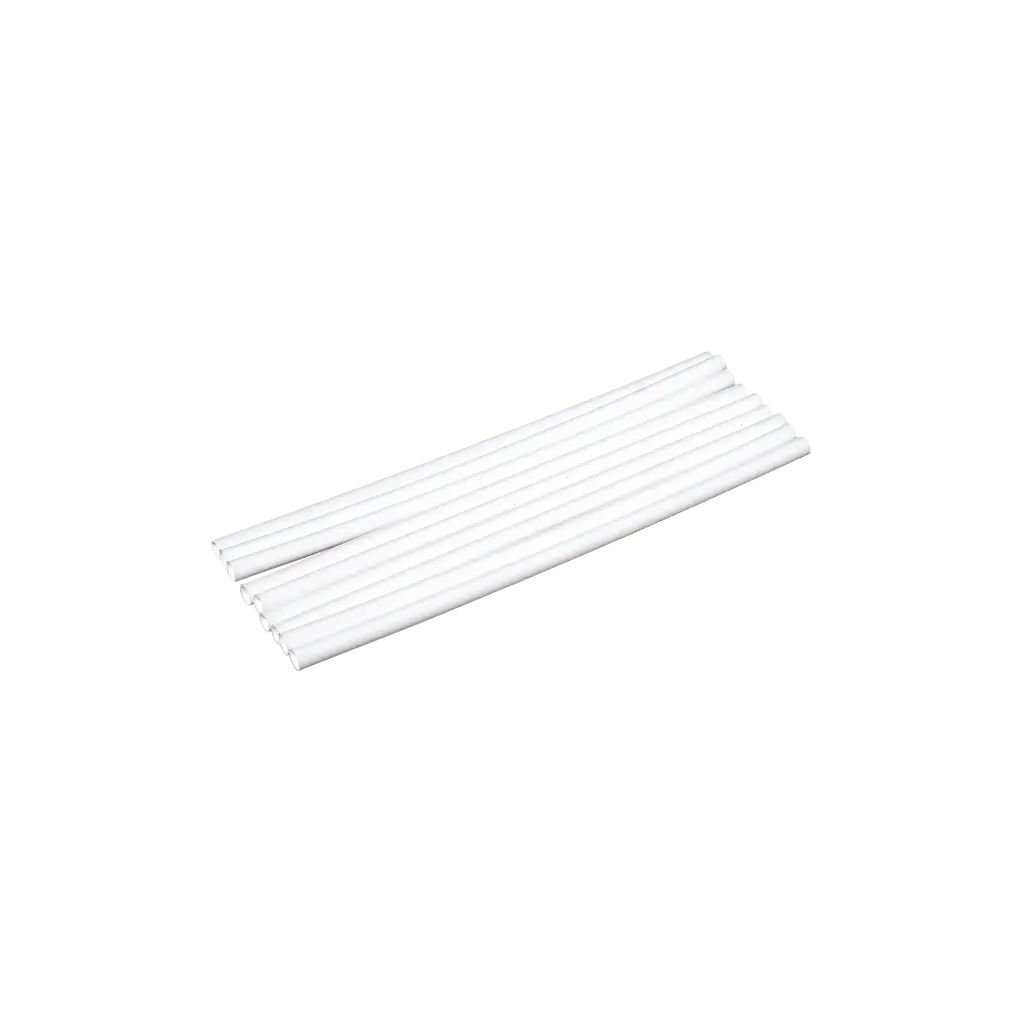 Paille Cocktail en PP blanc recyclable 20cm ø 8mm – Certifiée alimentaire et réutilisable (Lot de 250)