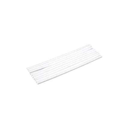 Paille Cocktail en PP blanc recyclable 20cm ø 8mm – Certifiée alimentaire et réutilisable (Lot de 250)