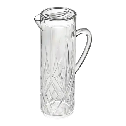 Carafe incassable "Firenze" avec couvercle – 1,5 L en SAN transparent