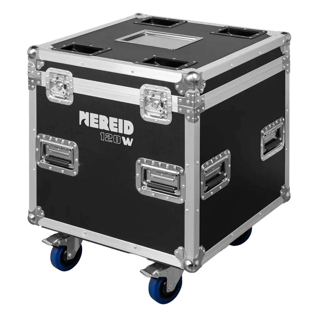 Set de 2 Lyres Beam NEREID120W – étanches IP65 avec flight-case