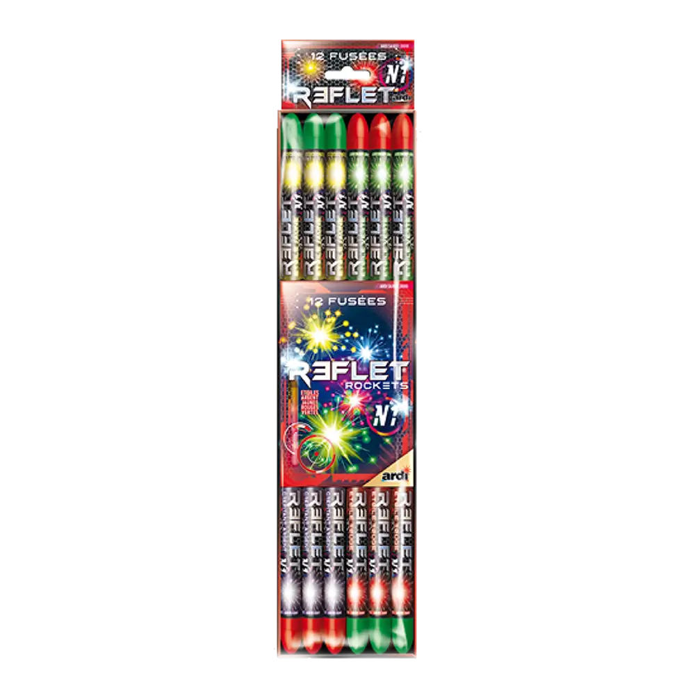 Lot de 12 fusées REFLET® N°1