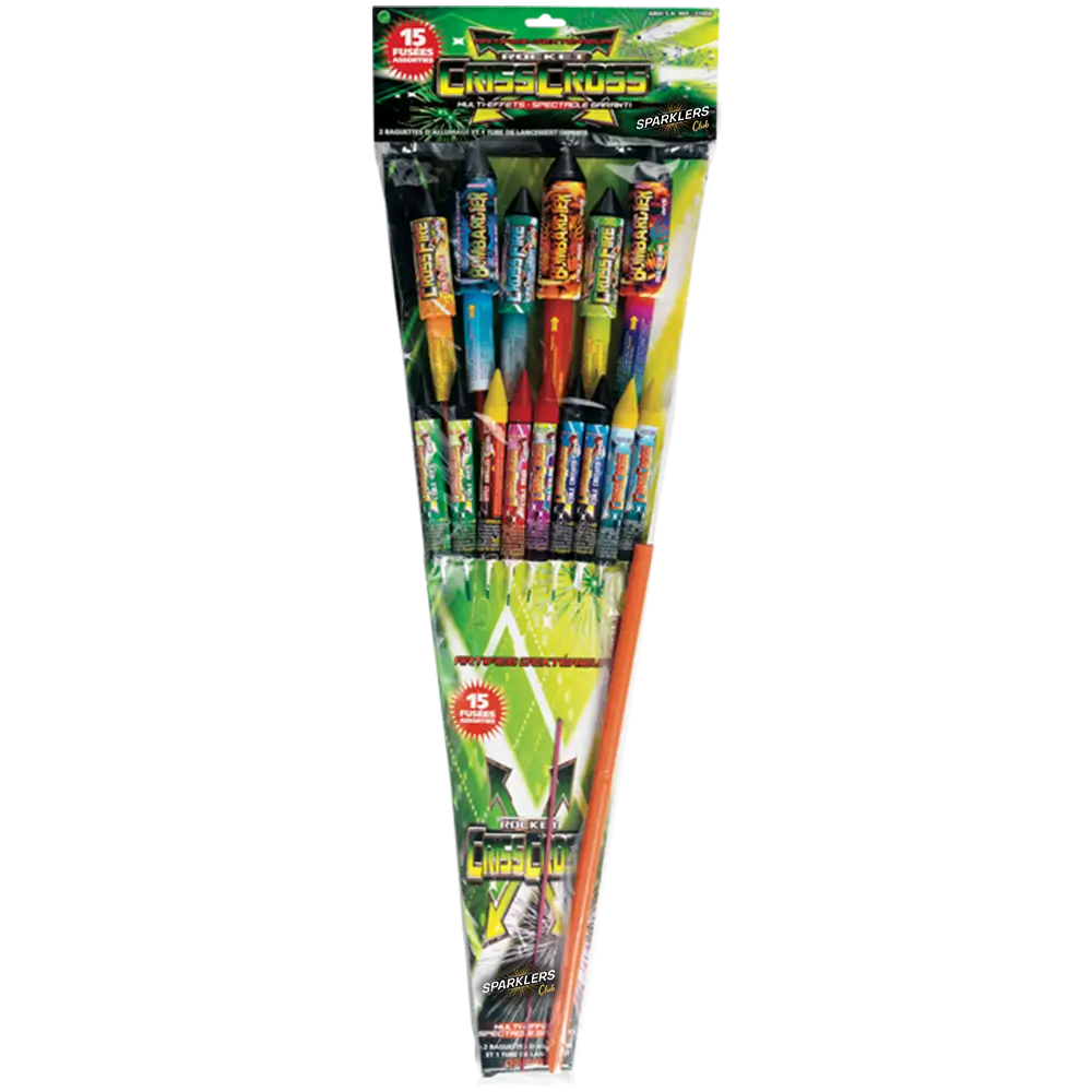 Sachet de 15 fusées CRISS CROSS®