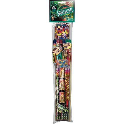 Assortiment de 24 artifices SPÉCIALISTE® – Calibre 25 mm