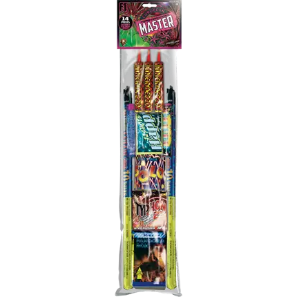 Assortiment de 39 artifices MASTER® – Calibre 25 mm