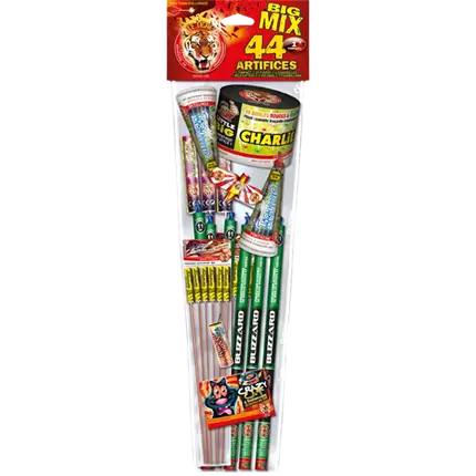 Assortiment de 44 artifices Scintillants Big Mix