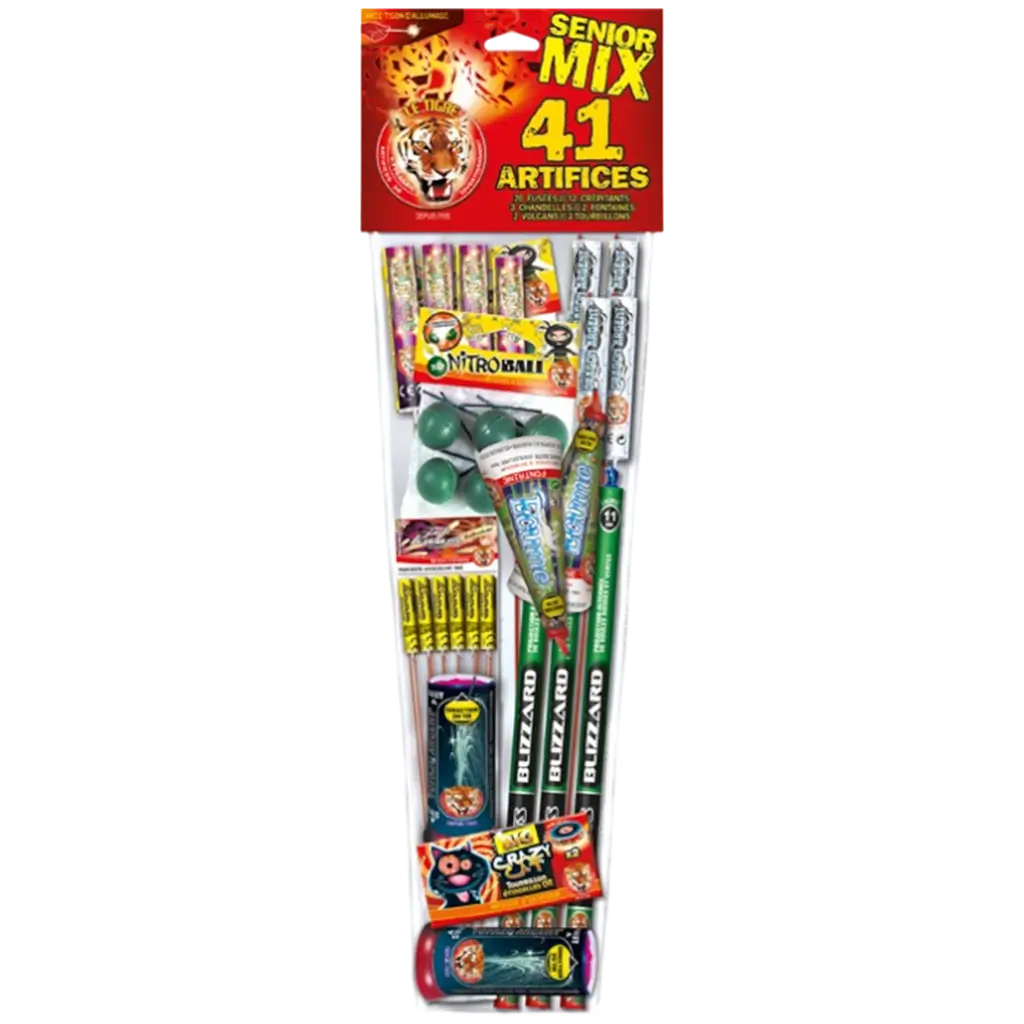 Assortiment de 41 Artifices Scintillants Senior Mix