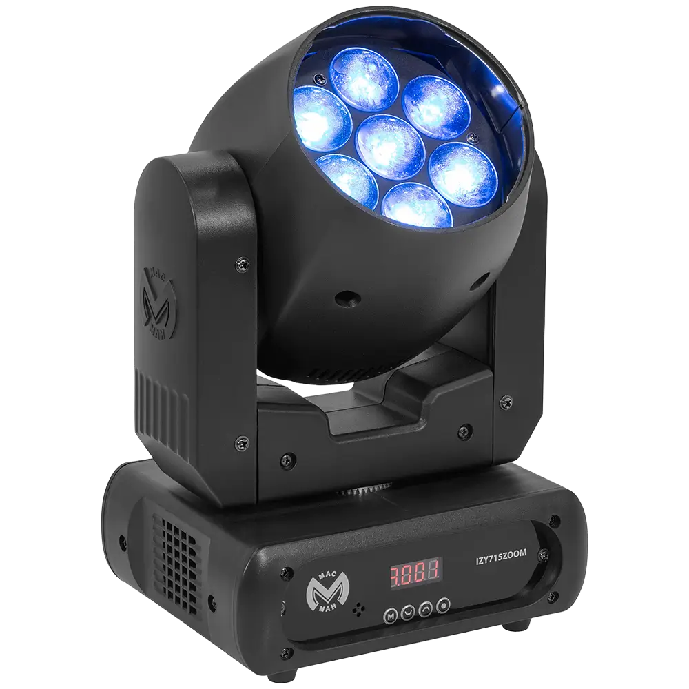 Lyre Wash LED professionnelle, IZY 715 Zoom - stroboscope &amp; DMX – Mac?Mah