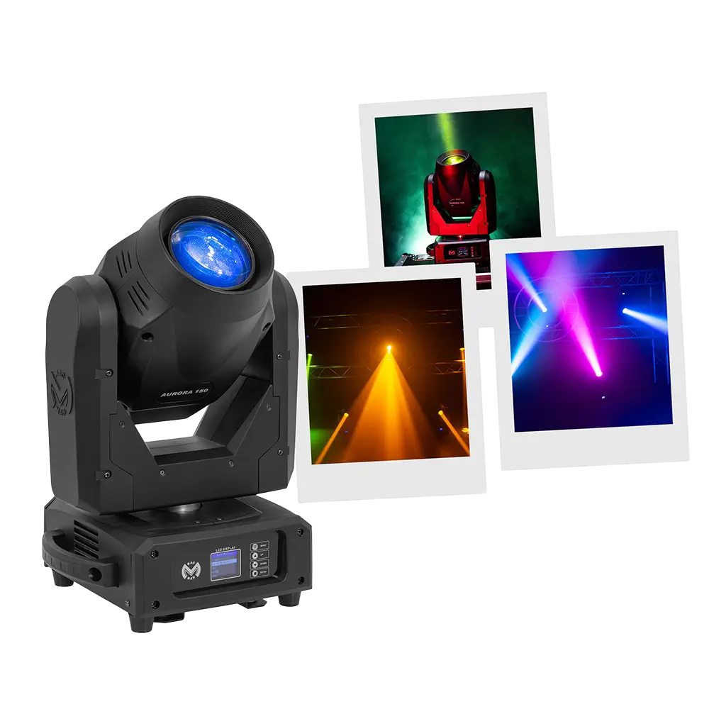 Lyre hybride Aurora 150 BSW beam + spot + wash – Mac Mah