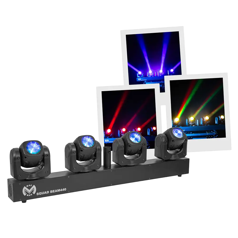 Effet LED beam Squad Beam 440 4 têtes 40 W faisceau 2.5° – Mac Mah