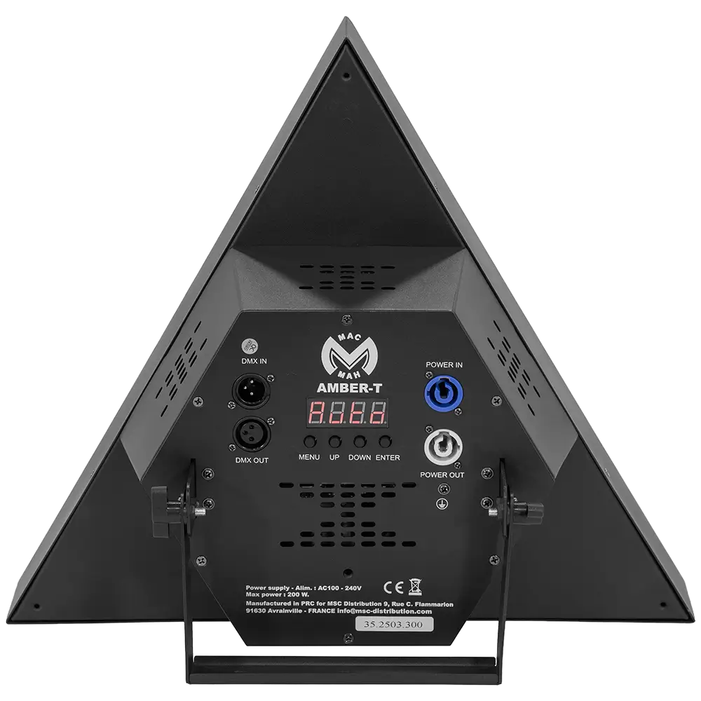 Effet LED rétro Amber-T tube ambre + RGB DMX – Mac Mah