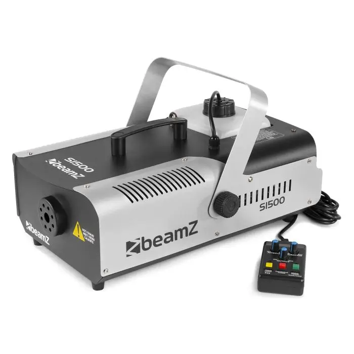 Machinée à Fumée BEAMZ S1500 avec DMX - 1500W + Télécommande Filaire avec Timer