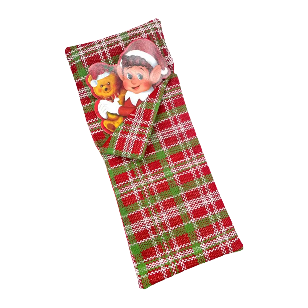 Sac de couchage avec oreiller pour lutin farceur de Noël