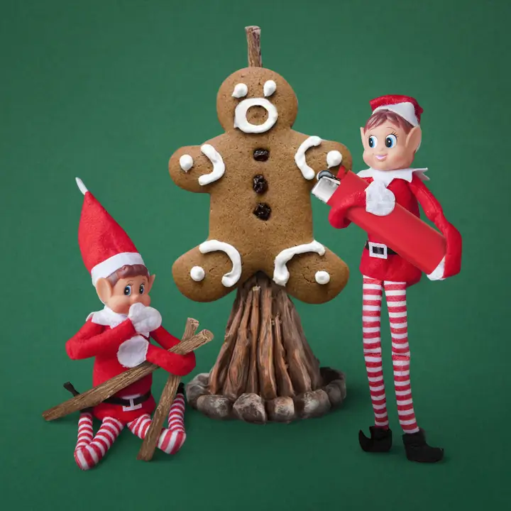 Lutins farceurs de Noël Garçon et Fille (Lot de 2)