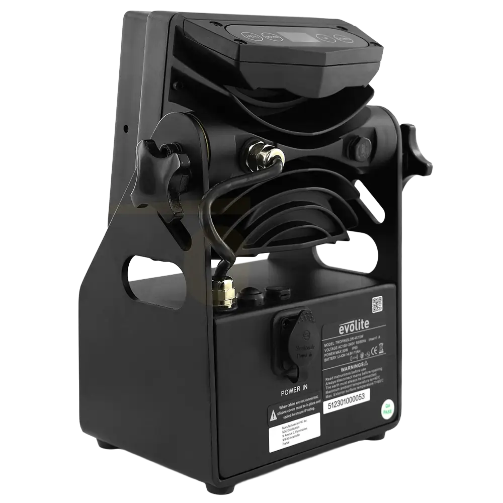 Projecteur PAR LED Evolite Tropikolor 4x15W FC – sur batterie IP65 (x6)