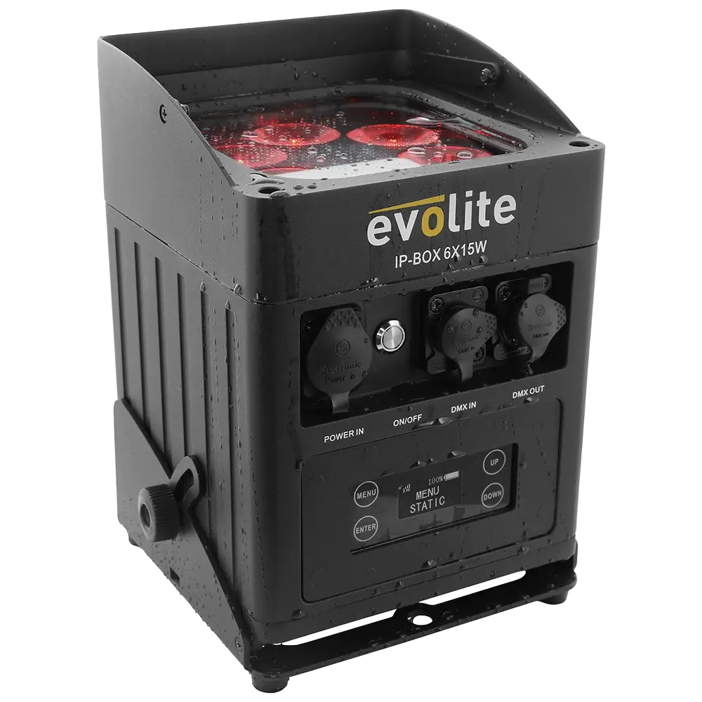 Projecteur étanche Evolite IP-Box 6×15W – LED sur batterie IP65