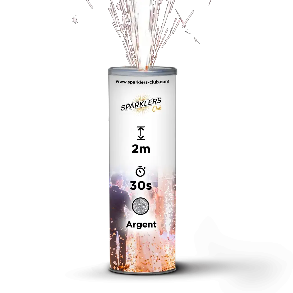 Lot de 50 Jets De Scène 2 Mètres / 30 sec Argent