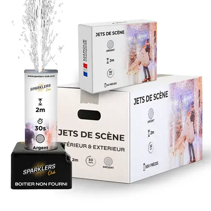 Lot de 50 Jets De Scène 2 Mètres / 30 sec Argent