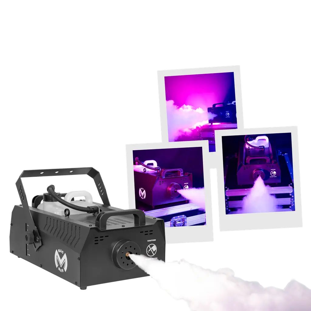 Machine à fumée 2000 W – Mac Fog 2000 Mac Mah – Jet puissant &amp; contrôle DMX
