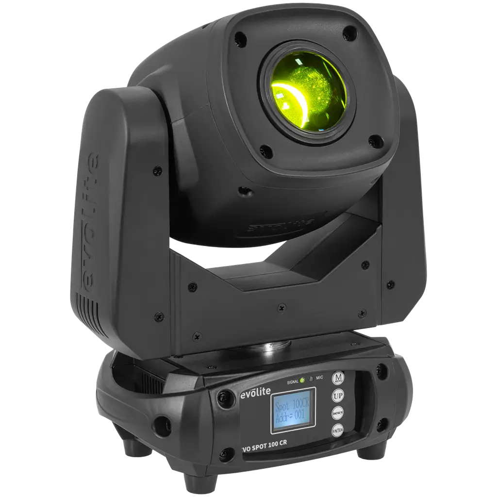 Projecteur spot 100 W – Evo Spot 100 CR Evolite – LED multicolore &amp; contrôle DMX