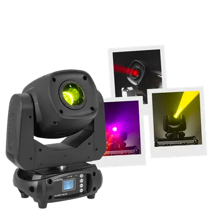 Projecteur spot 100 W – Evo Spot 100 CR Evolite – LED multicolore &amp; contrôle DMX