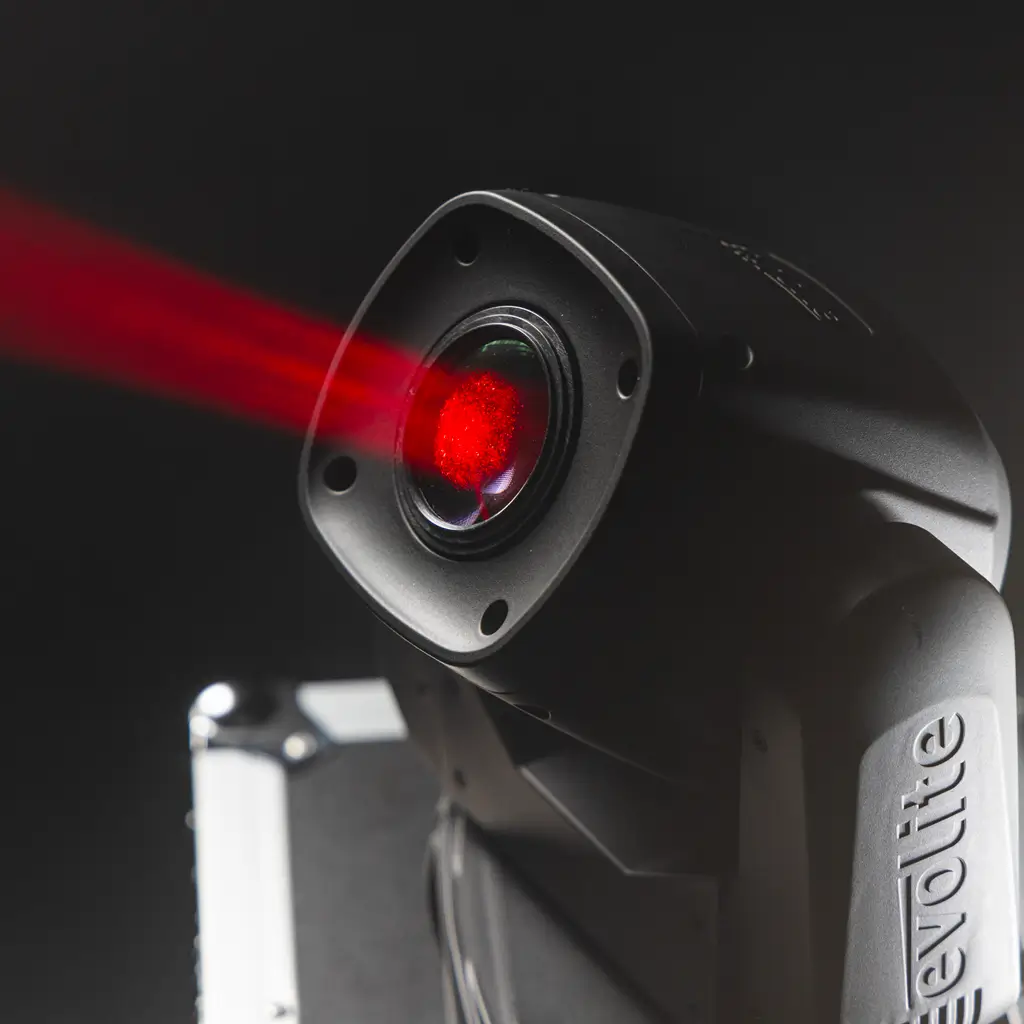 Pack 2 projecteurs spot 100 W en flight case – Evo Spot 100 CR Set Evolite – LED multicolore &amp; contrôle DMX