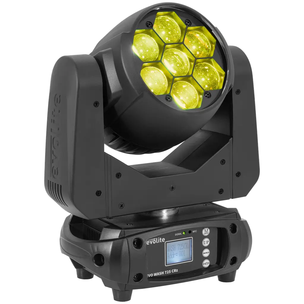 Projecteur wash 725 W – Evo Wash 725 CRz Evolite – LED multicolore &amp; contrôle DMX