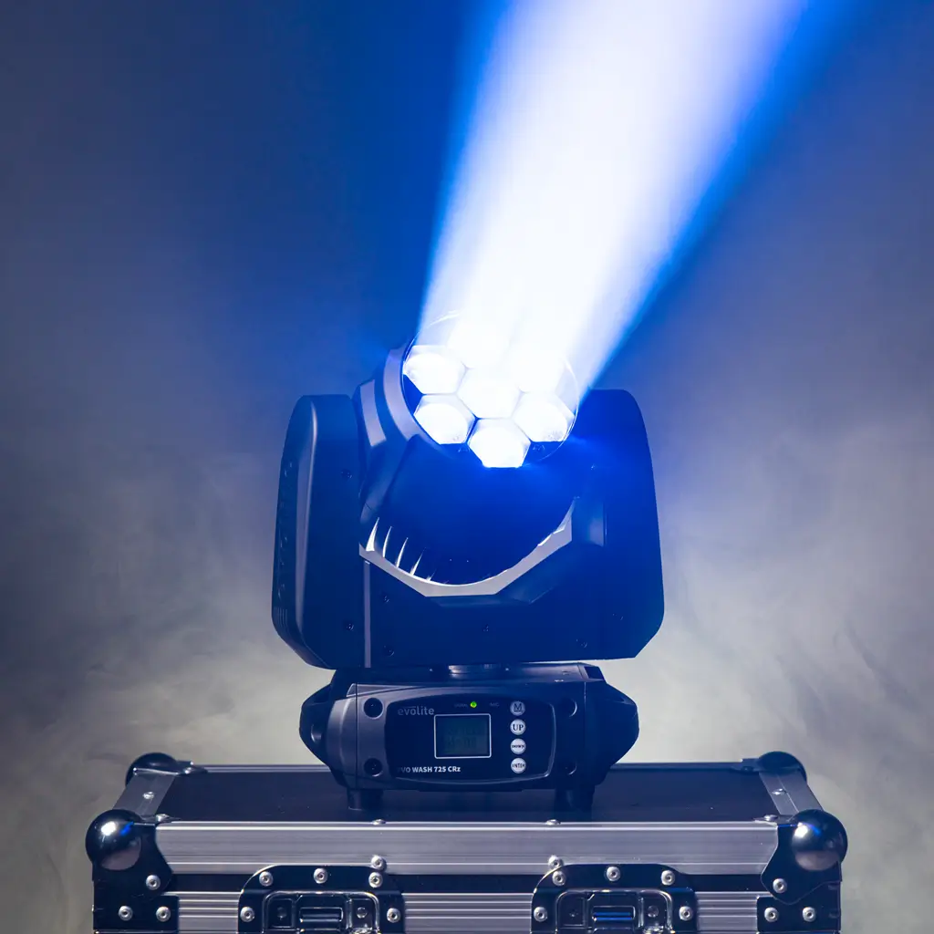 Projecteur wash 725 W – Evo Wash 725 CRz Evolite – LED multicolore &amp; contrôle DMX
