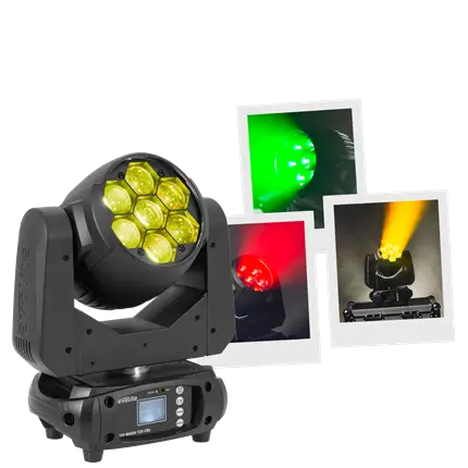 Projecteur wash 725 W – Evo Wash 725 CRz Evolite – LED multicolore &amp; contrôle DMX