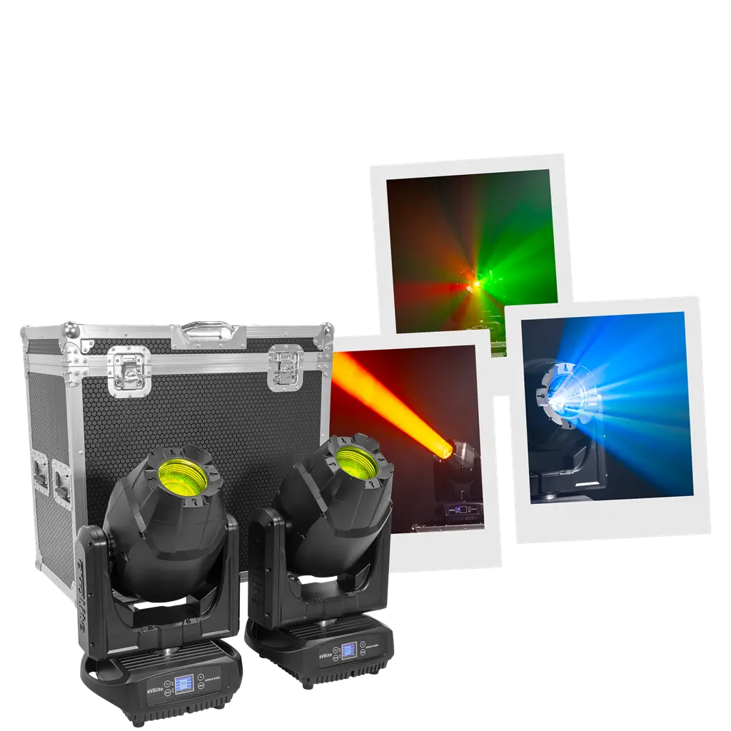 Projecteur hybride 250 W – Shield H250 IP65 Evolite – Utilisation intérieure et extérieure - DMX &amp; Gobos