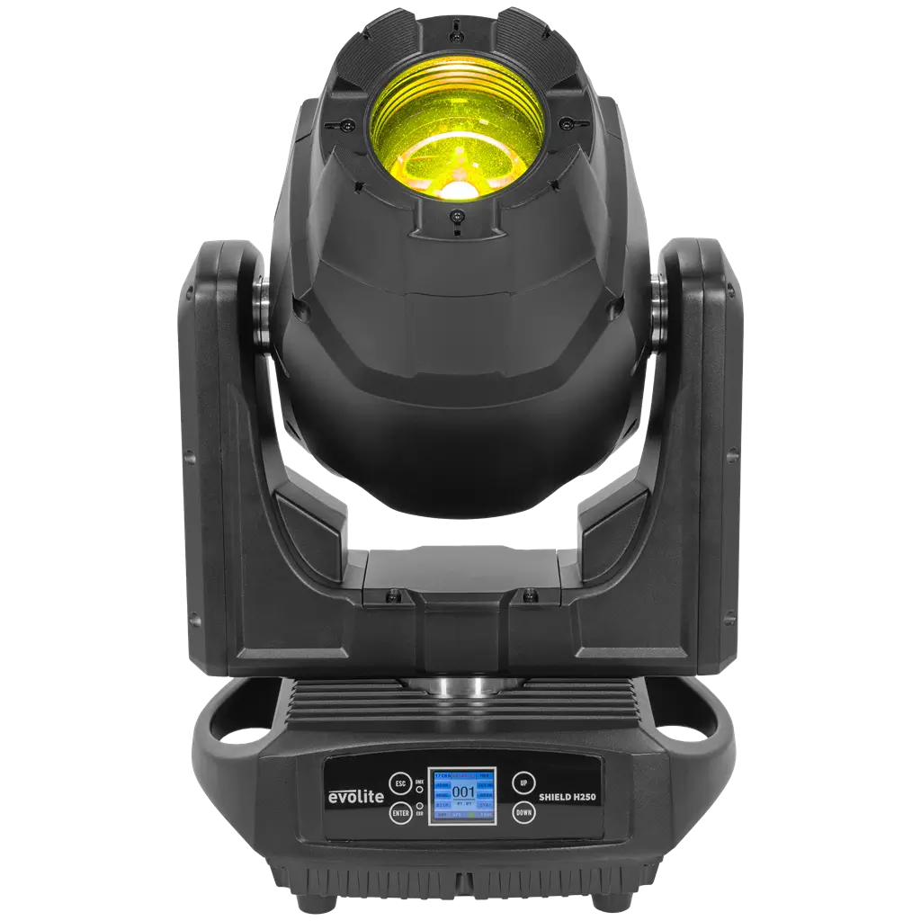 Projecteur hybride 250 W – Shield H250 IP65 Evolite – Utilisation intérieure et extérieure - DMX &amp; Gobos