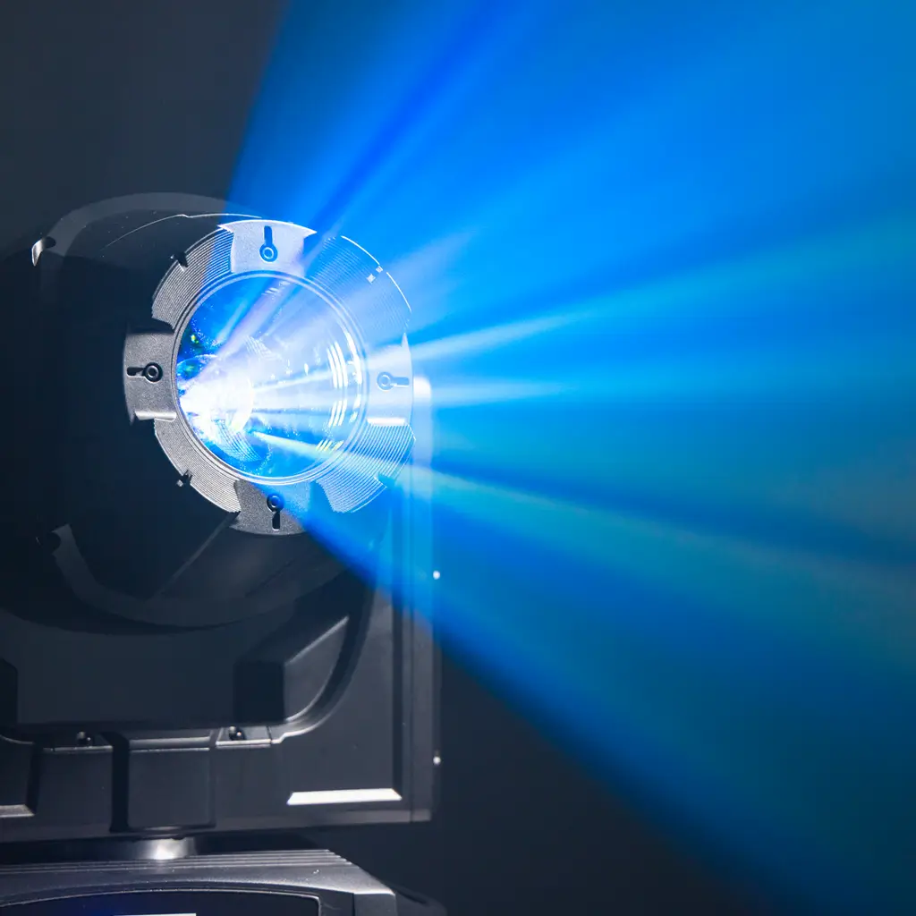 Projecteur hybride 250 W – Shield H250 IP65 Evolite – Utilisation intérieure et extérieure - DMX &amp; Gobos